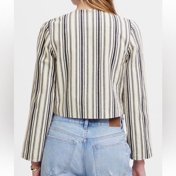 Madewell Striped Crop Jacket - Picture 2 of 4